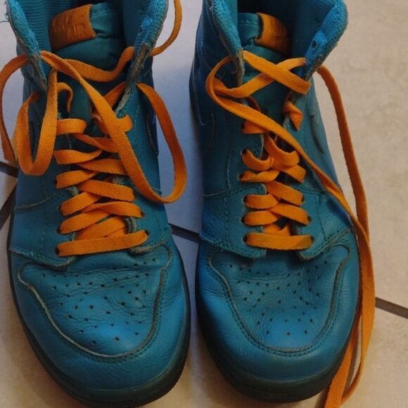 Rare Air Jordan 1 Retro High Top Sneaker Gatorade Blue Lagoon size 8.5 - Picture 3 of 14